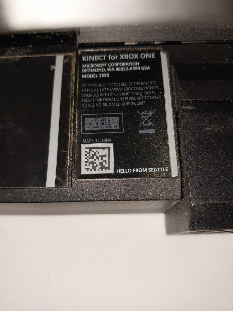 Microsoft Xbox One Kinect Camera Motion Sensor Bar Black Model 1520 Tested!!