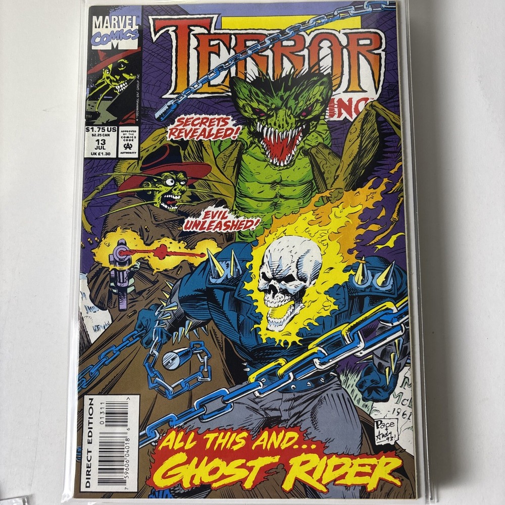 Terror Inc. #13 (Marvel Comics 1993) Secrets Revealed Ghost Rider App