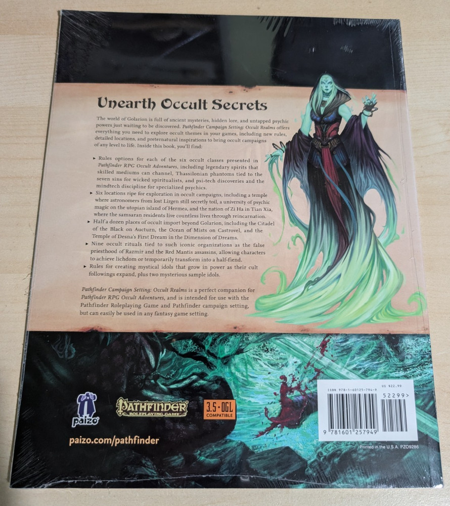 Pathfinder Campaign Setting, Occult Realms