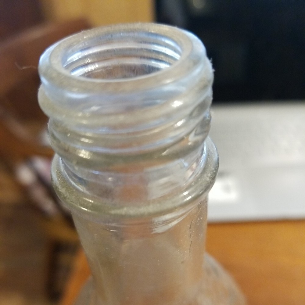 Old Clear Bottle 12" Tall