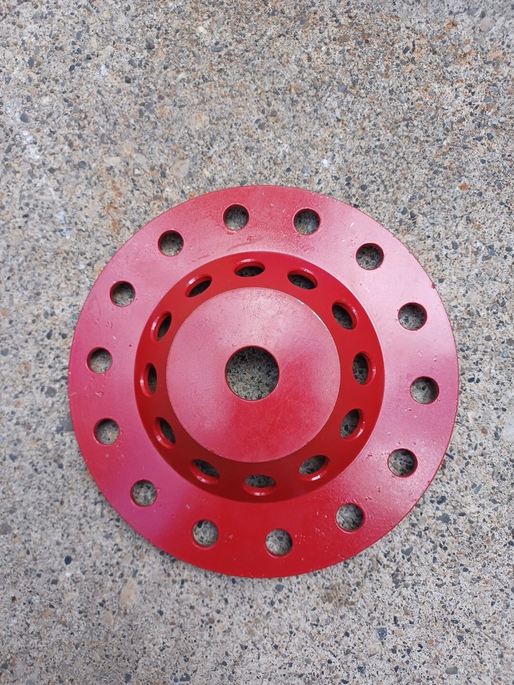 SYNTEC CW-714S1878-EA,S segment Cup Wheel 7" 14 Segment,Non Threaded, 18/20 Grit