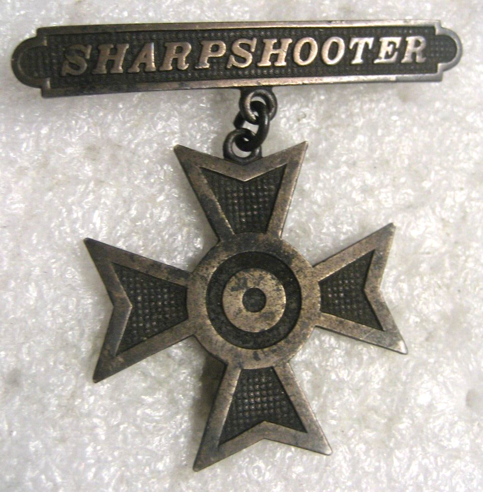 US Army NG Pattern 1885 Sharpshooters Badge,ww1