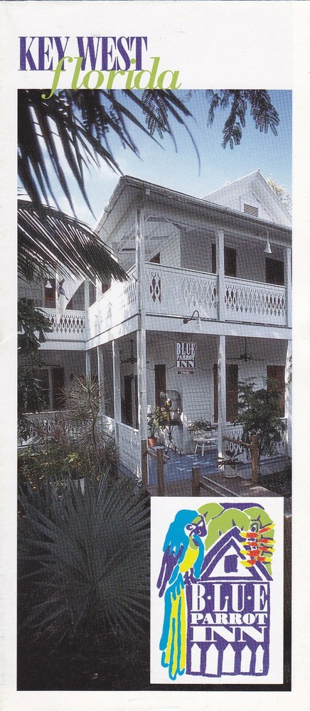 c2000 Blue Parrot Inn Key West Florida Brochure