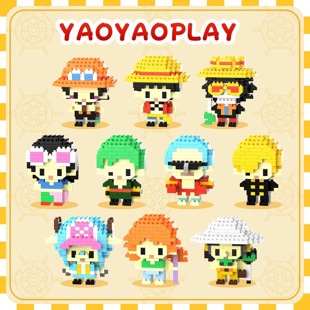 One Piece Style Micro Blocks Bear Set Gift Box | Buy 1 Get 2 Free