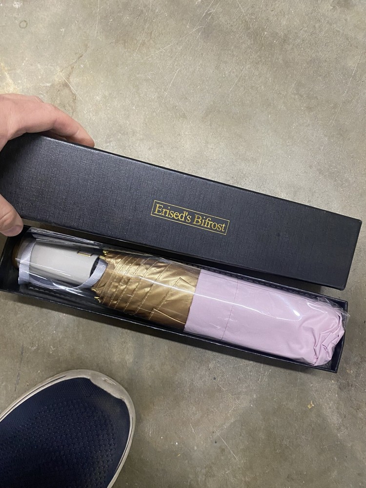 erised's bifrost Light Small Compact Travel Automatic Golden Folding Purple