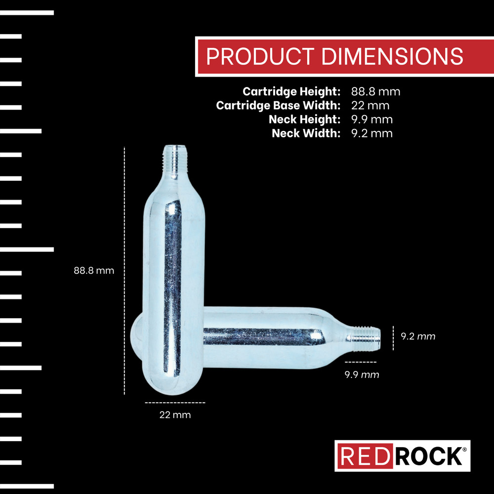 20-Pack 16g Threaded CO₂ Cartridges – Industrial-Grade