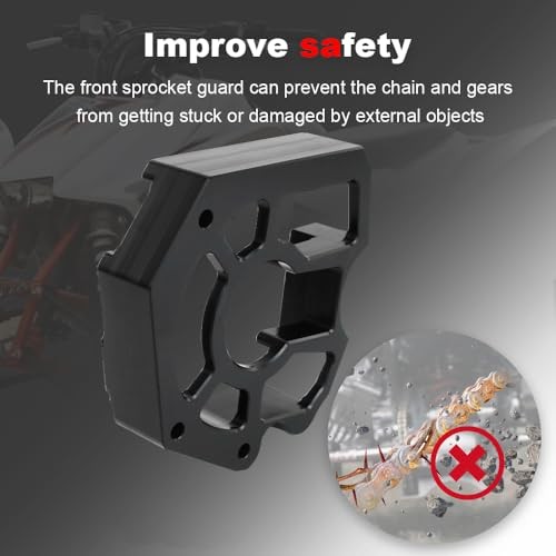 Front Sprocket Chain Guard Protector Cover Engine Case Saver Compatible with