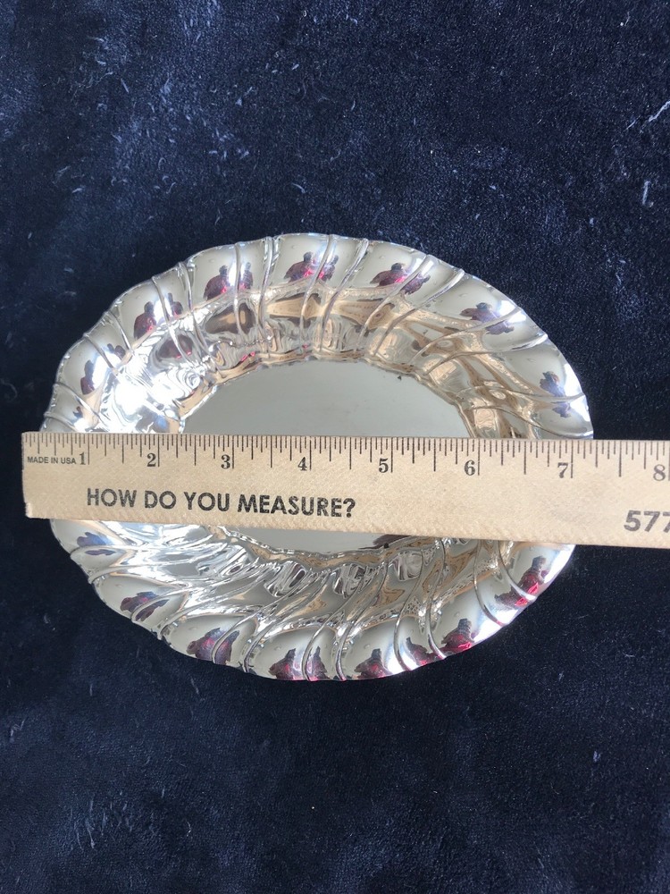 Antique Designer 800 Silver Bowl From Italy