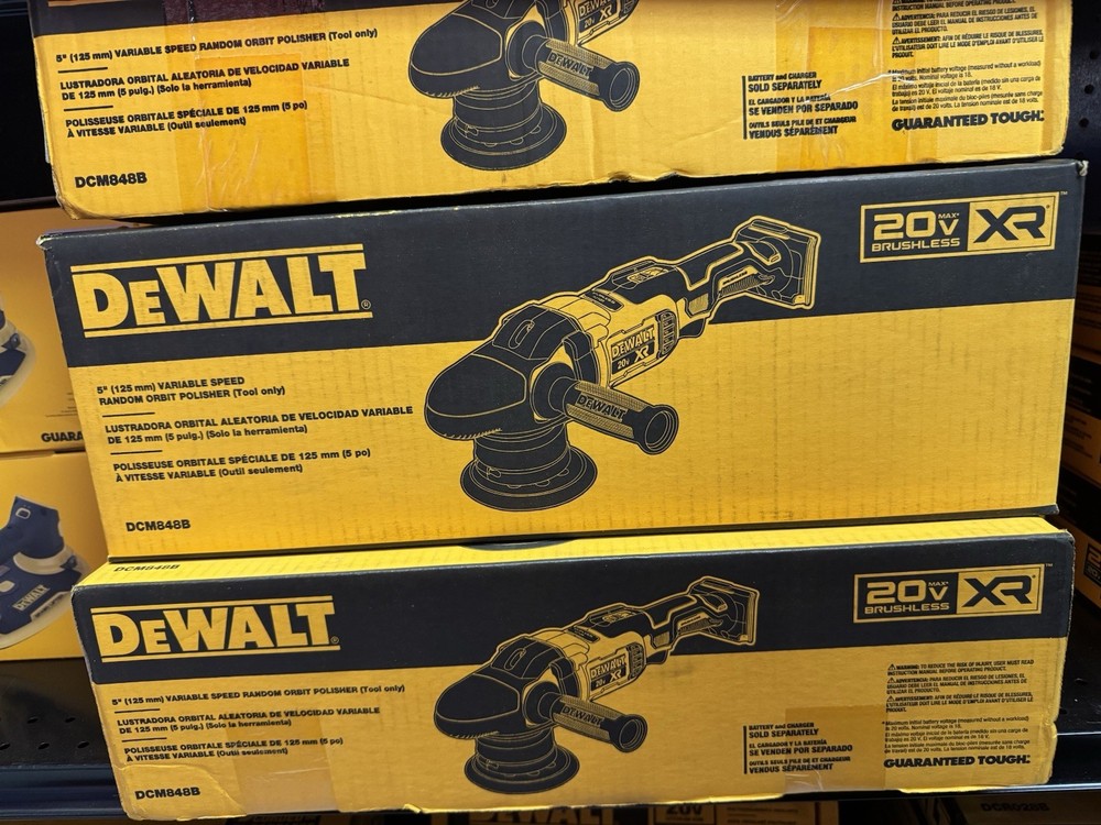DeWalt Tools DCM848B 20V Random Orbital 5inch Polisher Tool Only