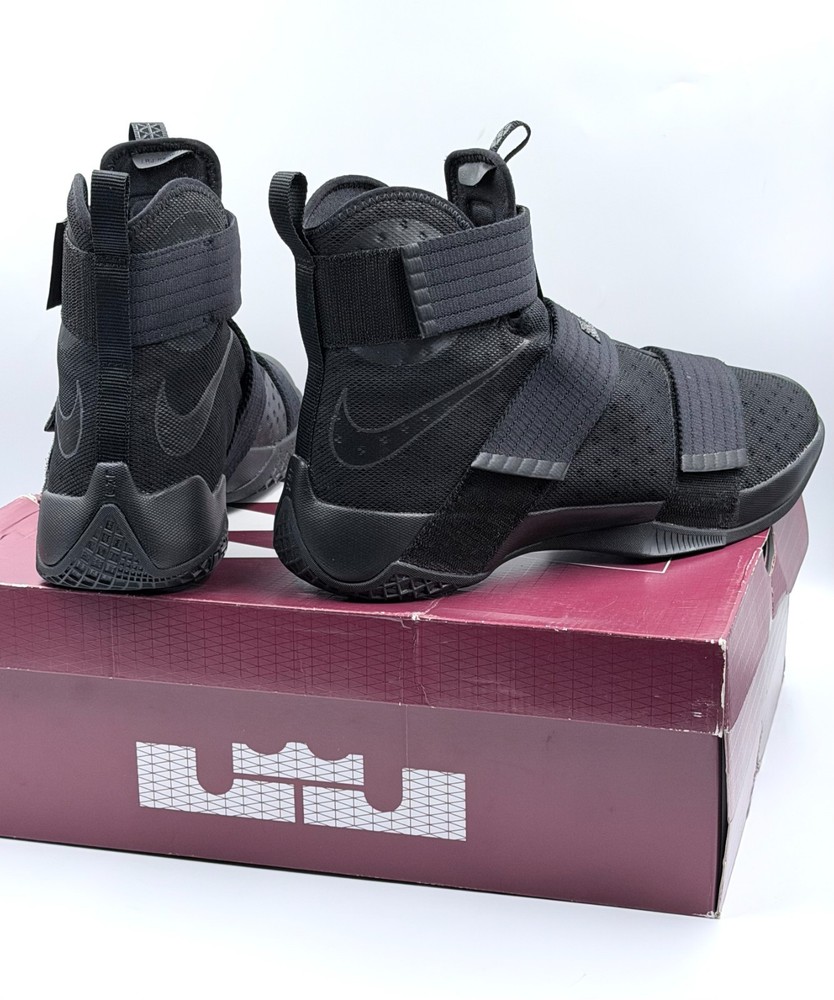 Size 11 - Nike LeBron Soldier 10 Black Space