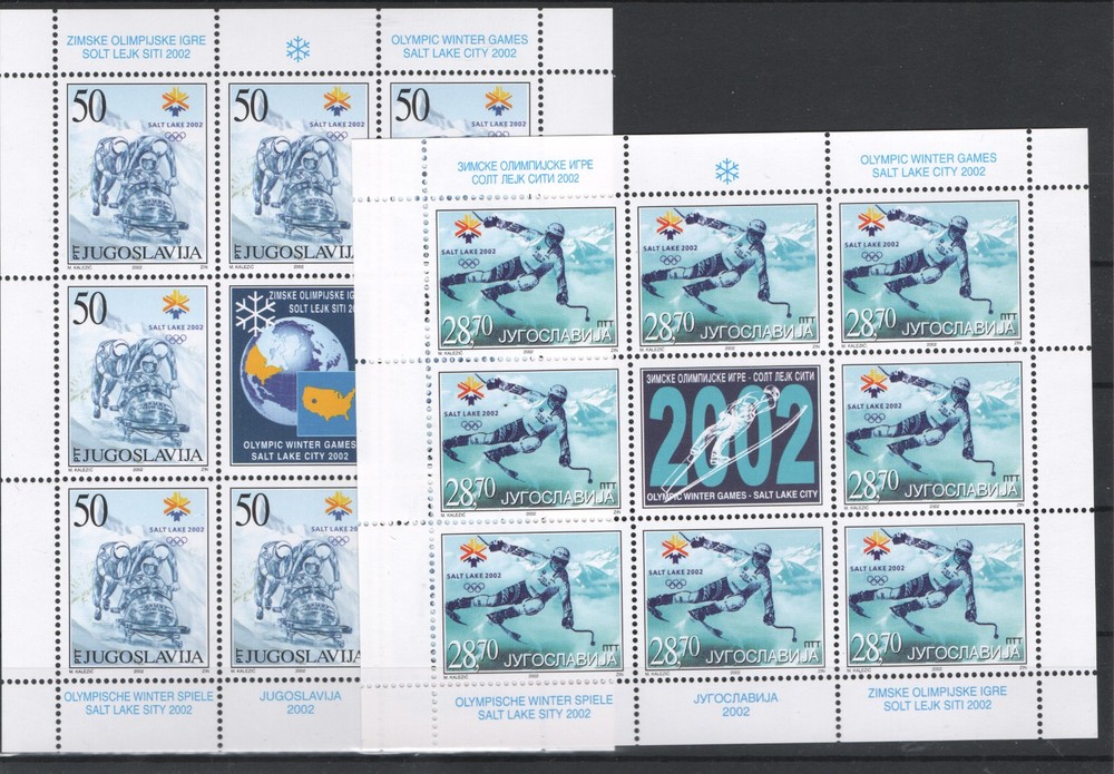 YUGOSLAVIA 2002 OLYMPIC MNH - 13119