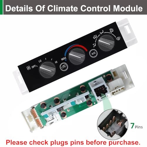 AC Heater Panel Climate Control Module Switch for Chevy GMC C1500 C2500 C3500