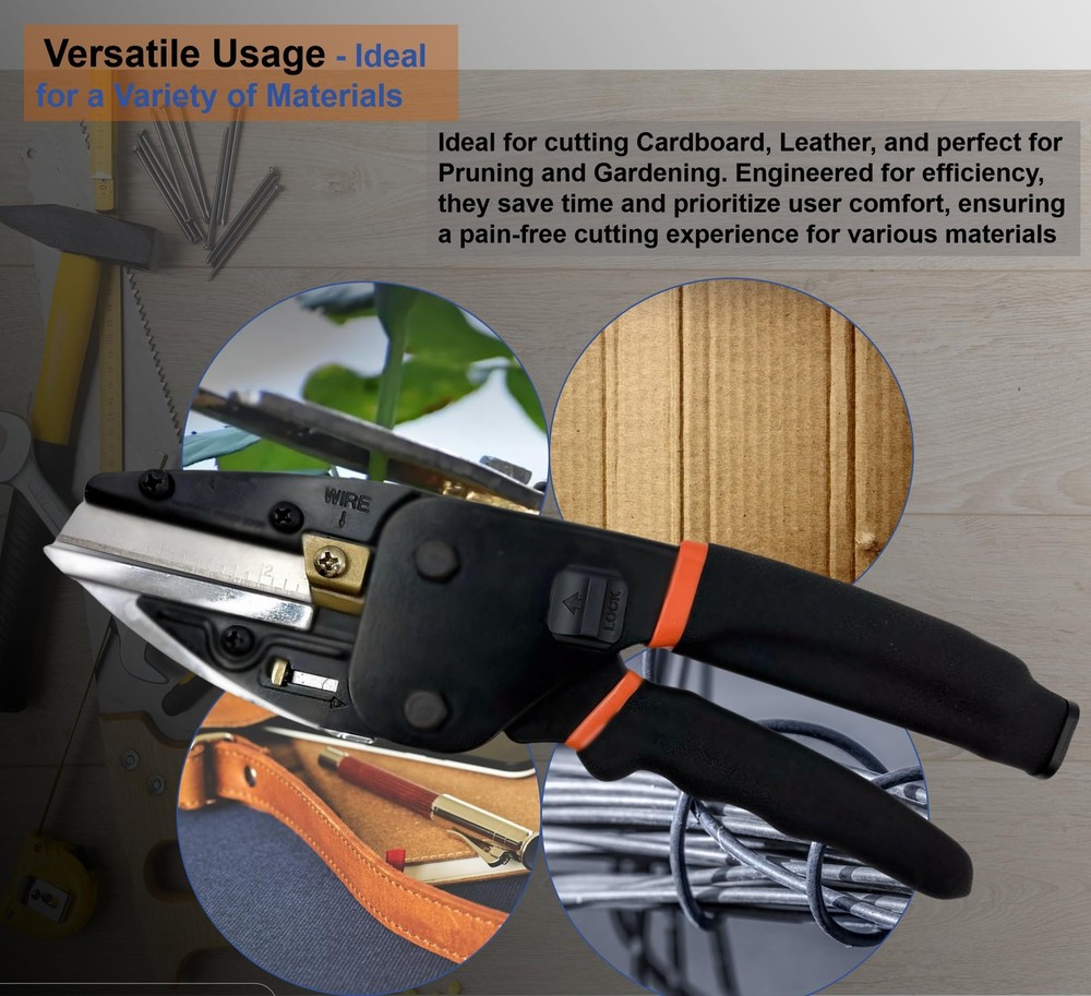 Upgraded Multipurpose Heavy Duty Scissors - Advanced All-Purpose Utility Indu...