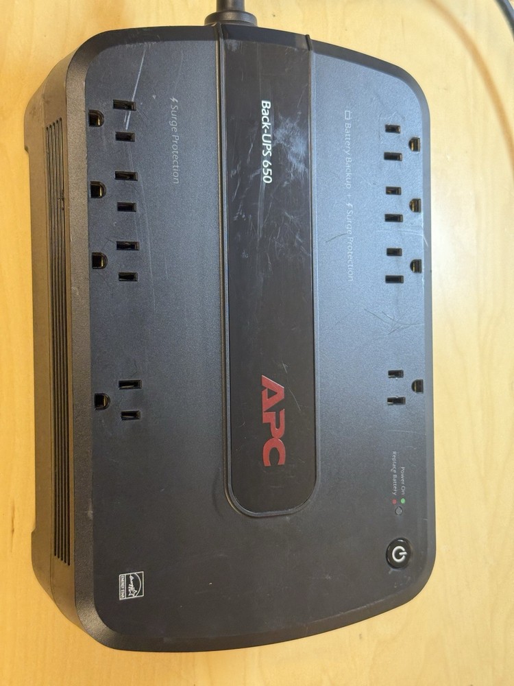 APC Back-UPS 650 (BE650G1) 8 Outlet Battery Backup Surge Protector - No Battery