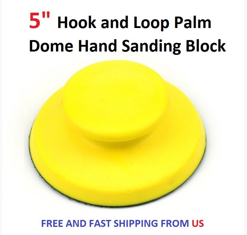 5" Hook and Loop Palm Dome Hand Sanding Block