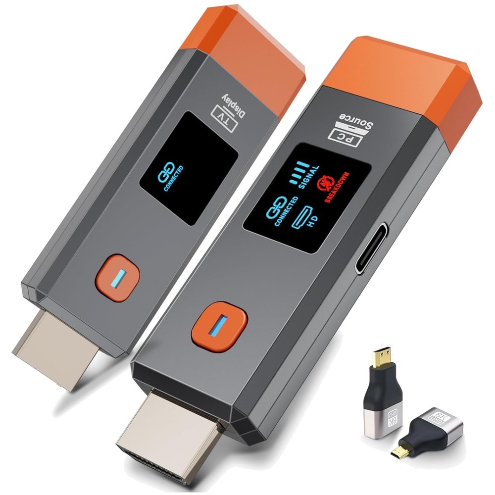 Portable Wireless HDMI Transmitter & Receiver - 1080P Output