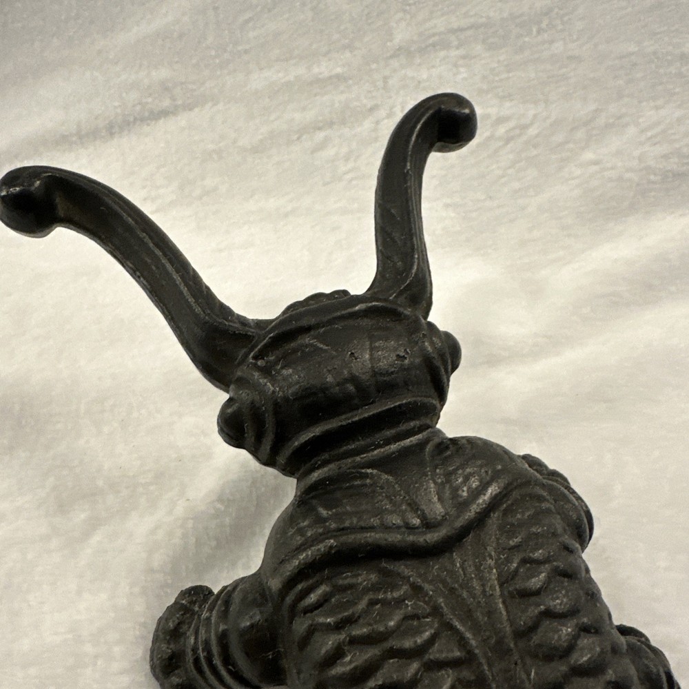 Vintage Cast Iron Beetle Boot Jack Puller 9" Cricket Bug Scarab Remover VG Cond