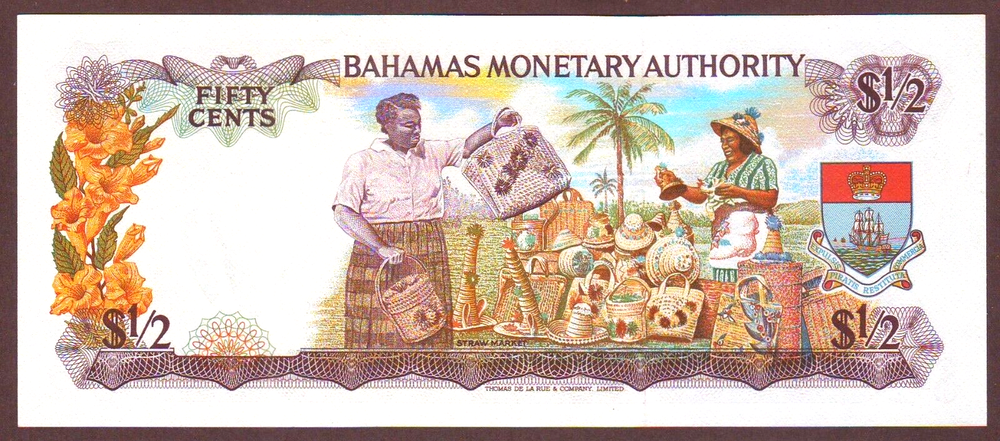 BAHAMAS 50 Cents 1968 UNC
