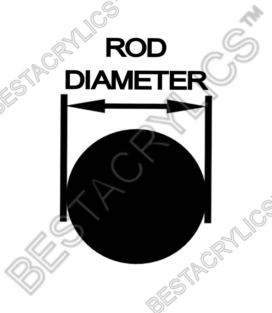 1 PC 3/4” DIAMETER 12” INCH LONG CLEAR TRANSLUCENT RED ACRYLIC PLEXIGLASS ROD