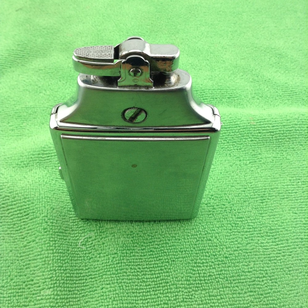 Ronson Mastercase Silver Tone Lighter Cigarette Case