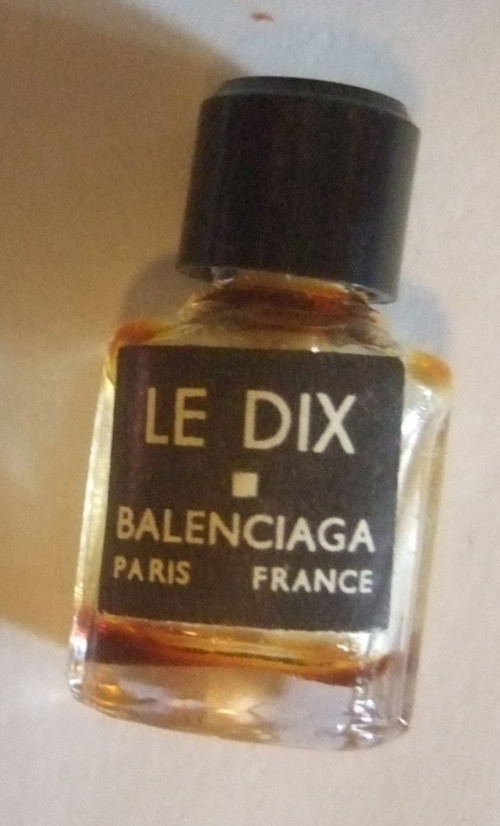 Balenciaga Le Dix Miniature Perfume Bottle Sample Perfume Empty