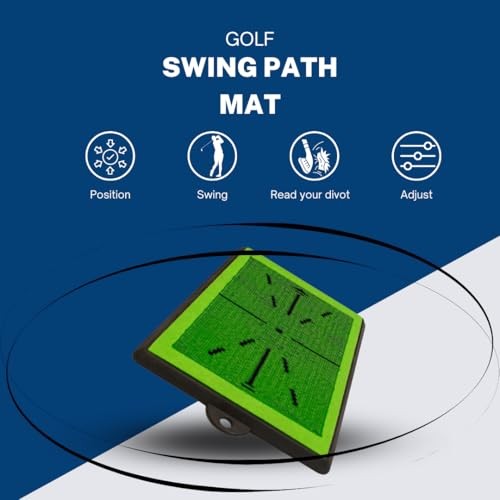 Golf Swing Path Trainer Mat – Instant Feedback for Swing Plane, Club Path, and