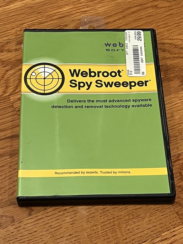 Webroot Spy Sweeper (Windows 98 SE, 2000, Me, XP Minimum Requirements)