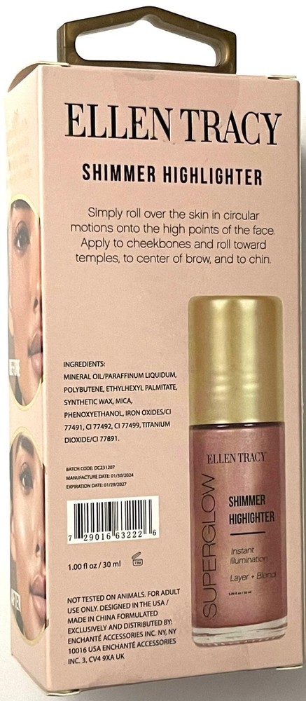 Ellen tracy Simmer Highlighter / Shine Bright / Roller applicator