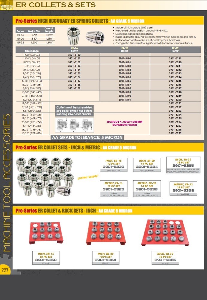 ER-25 3/16" SPRING COLLET (3900-5213)