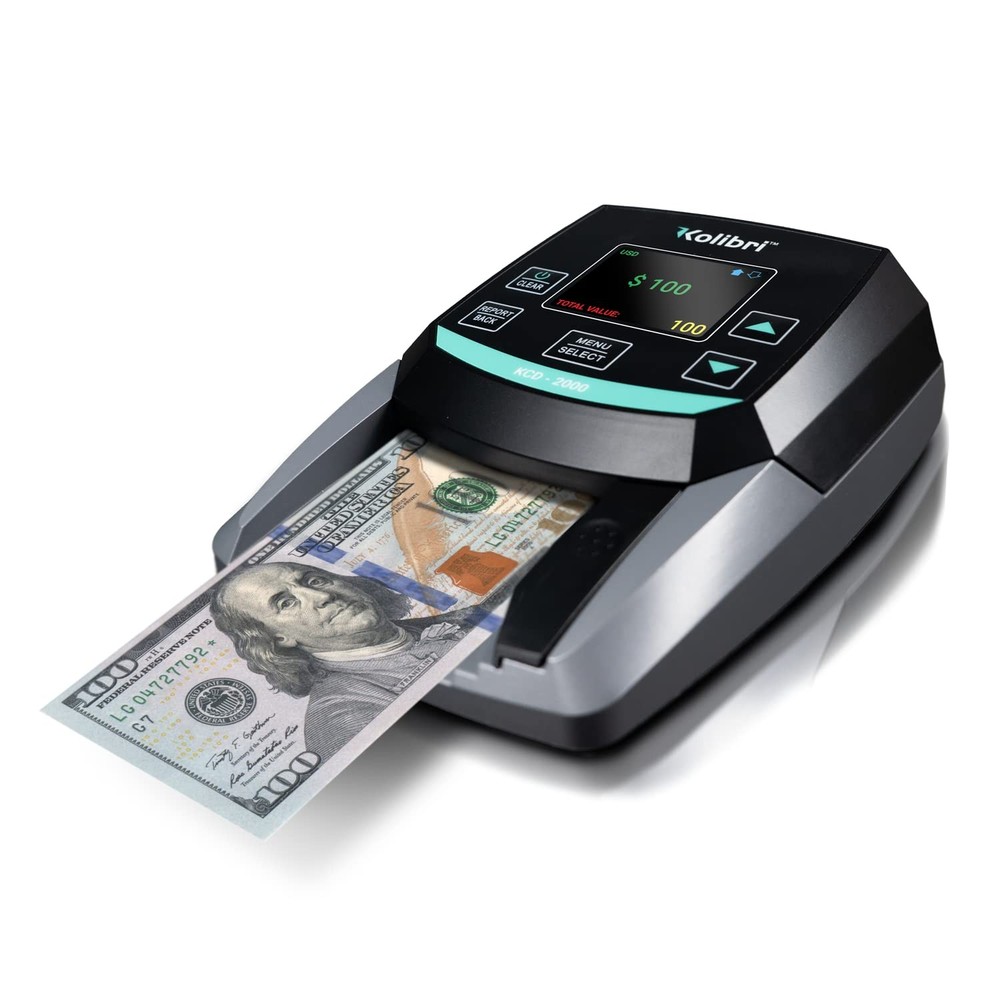 KCD-2000 Advanced Counterfeit Bill Detector | All-Orientation Counterfeit Det...