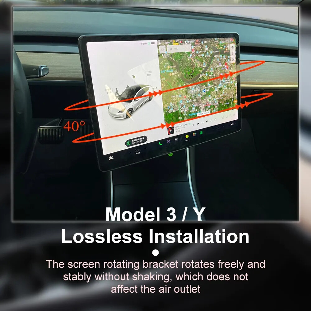 Screen Swivel Mount Screen Display GPS Rotation Bracket for tesla model 3 Y