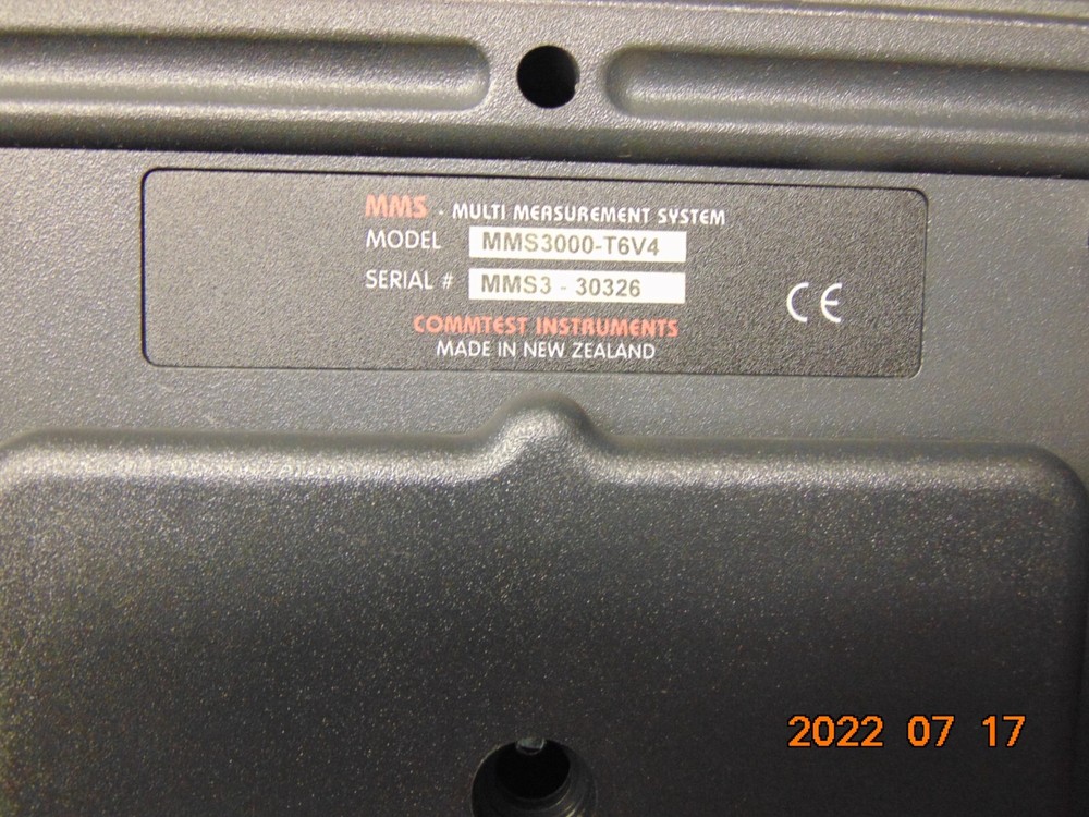 Commtest MMS3000 T6V4 Data Logger with Power Supply & Instructions