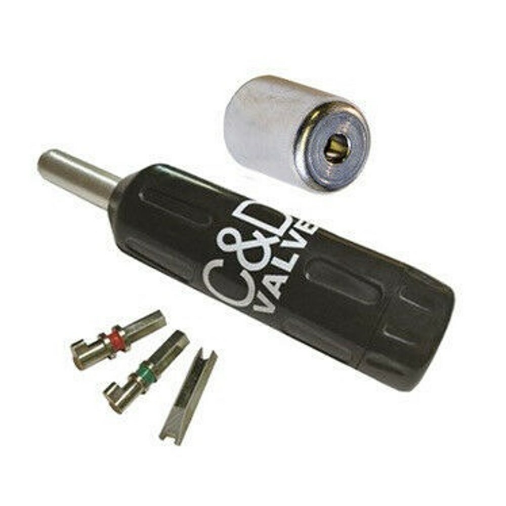 (1) C&D Valve # CD2290 - 1/4" Locking  Safety Cap with Core & Cap Tool CD3830