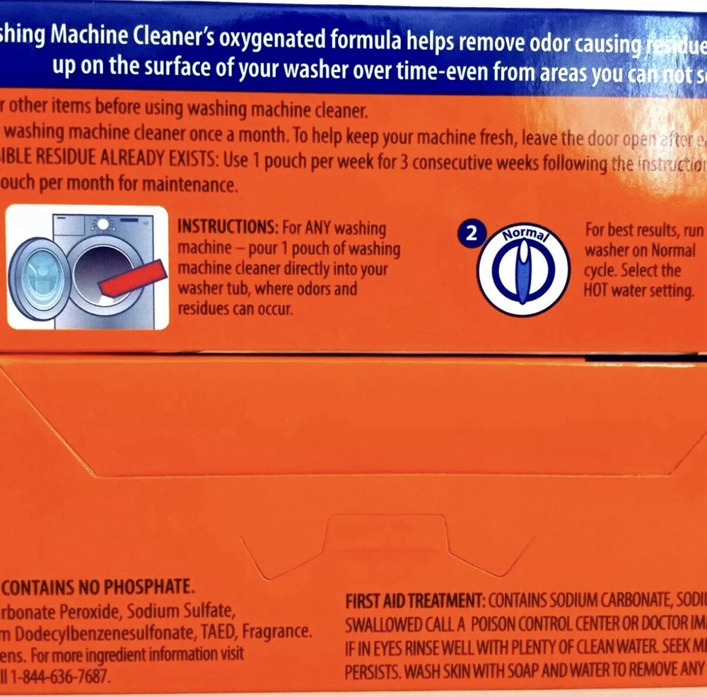 Washing Machine Cleaner Deep Clean Formula 3 Pouches