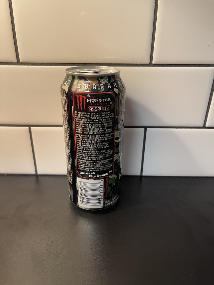 Monster Energy Assault Full 16oz Can Canada 🇨🇦