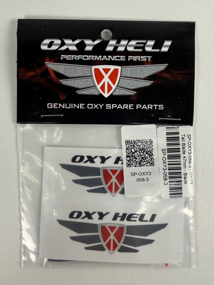 OXY HELI OXY 3 TAIL BLADE 47mm BLACK SP-OXY3-058-3