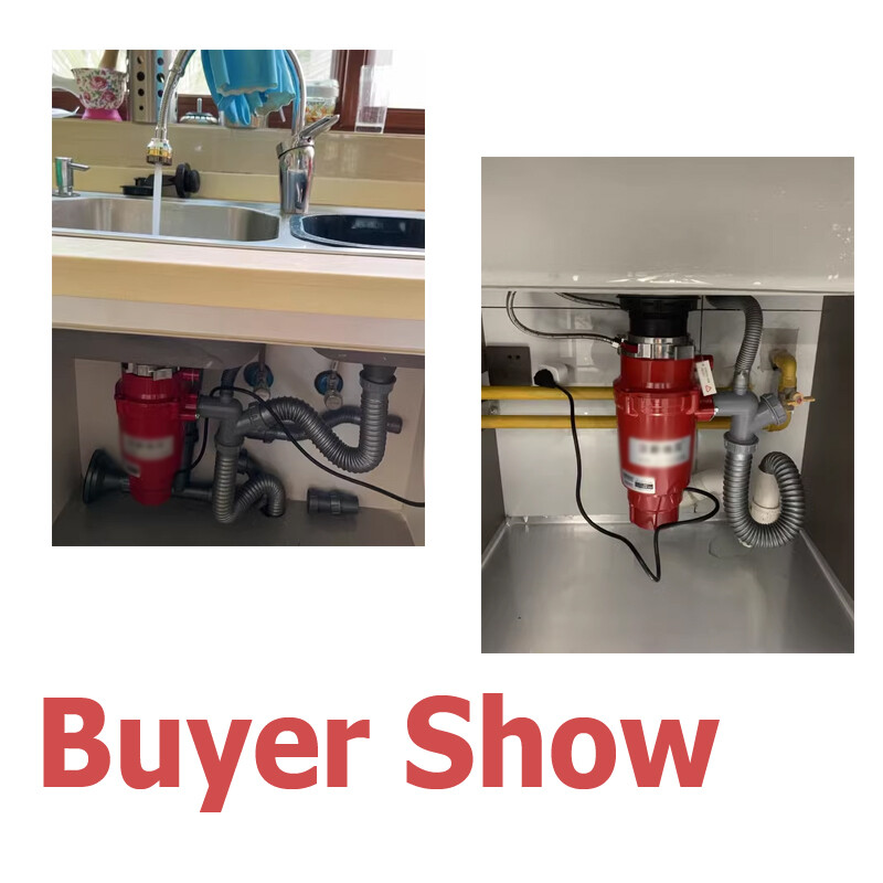 220V 370W Kitchen Food Waste Processor 900ML Disposer Disposal Garbage Crusher