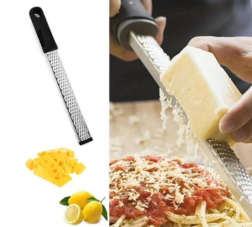 Stainless Steel Lemon Zester & Cheese Grater - Multifunctional Kitchen Tool