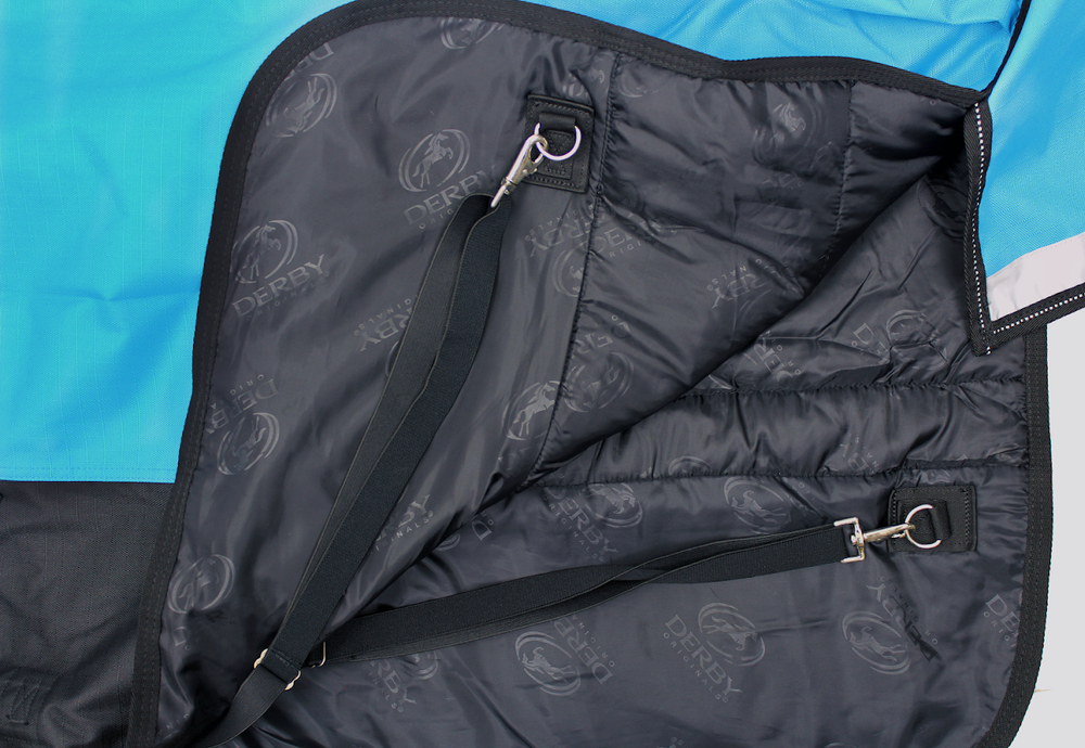 Removable Adjustable Elastic Leg Straps Pair for Horse Blankets & Sheets