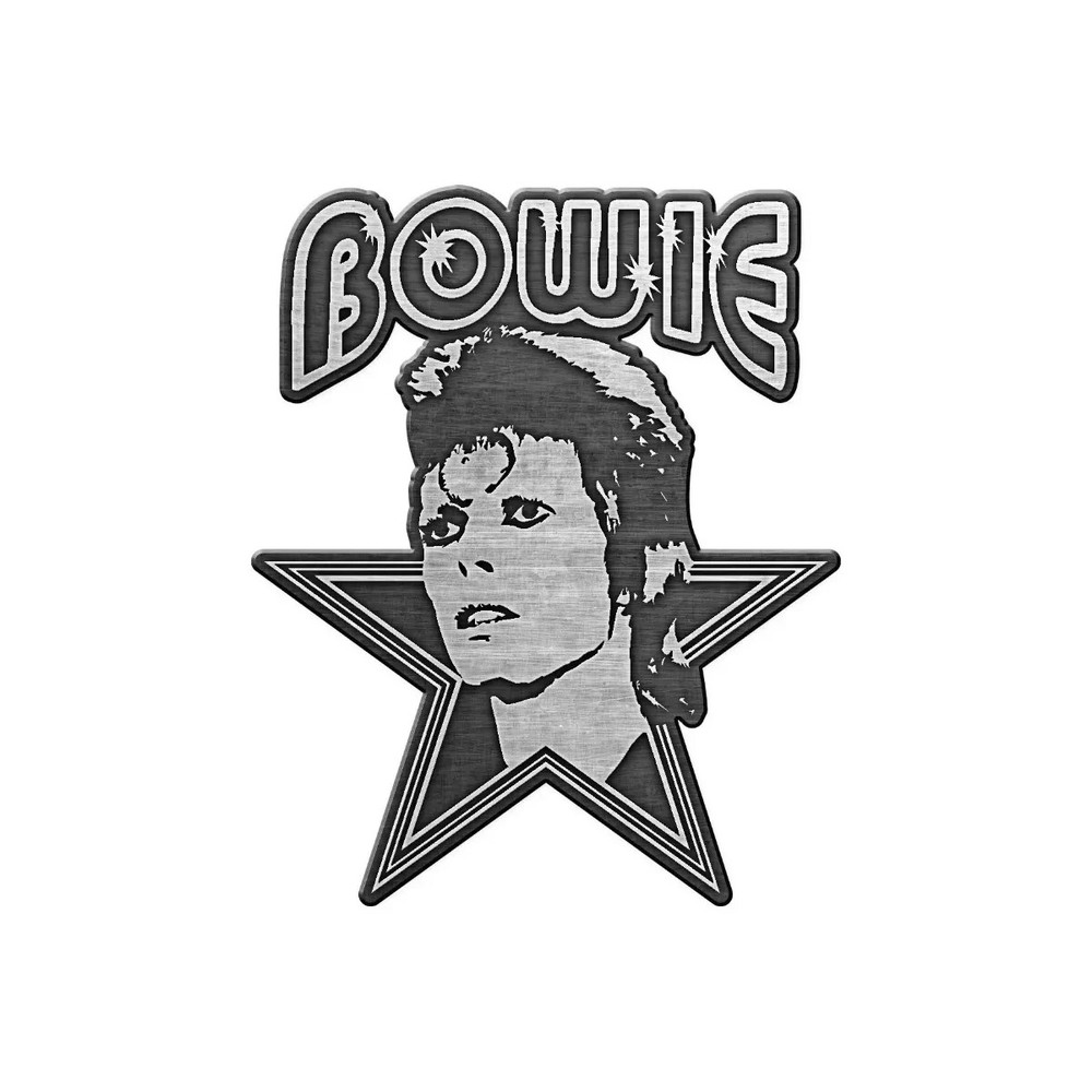 David Bowie pin - official -new  just under 2" tall