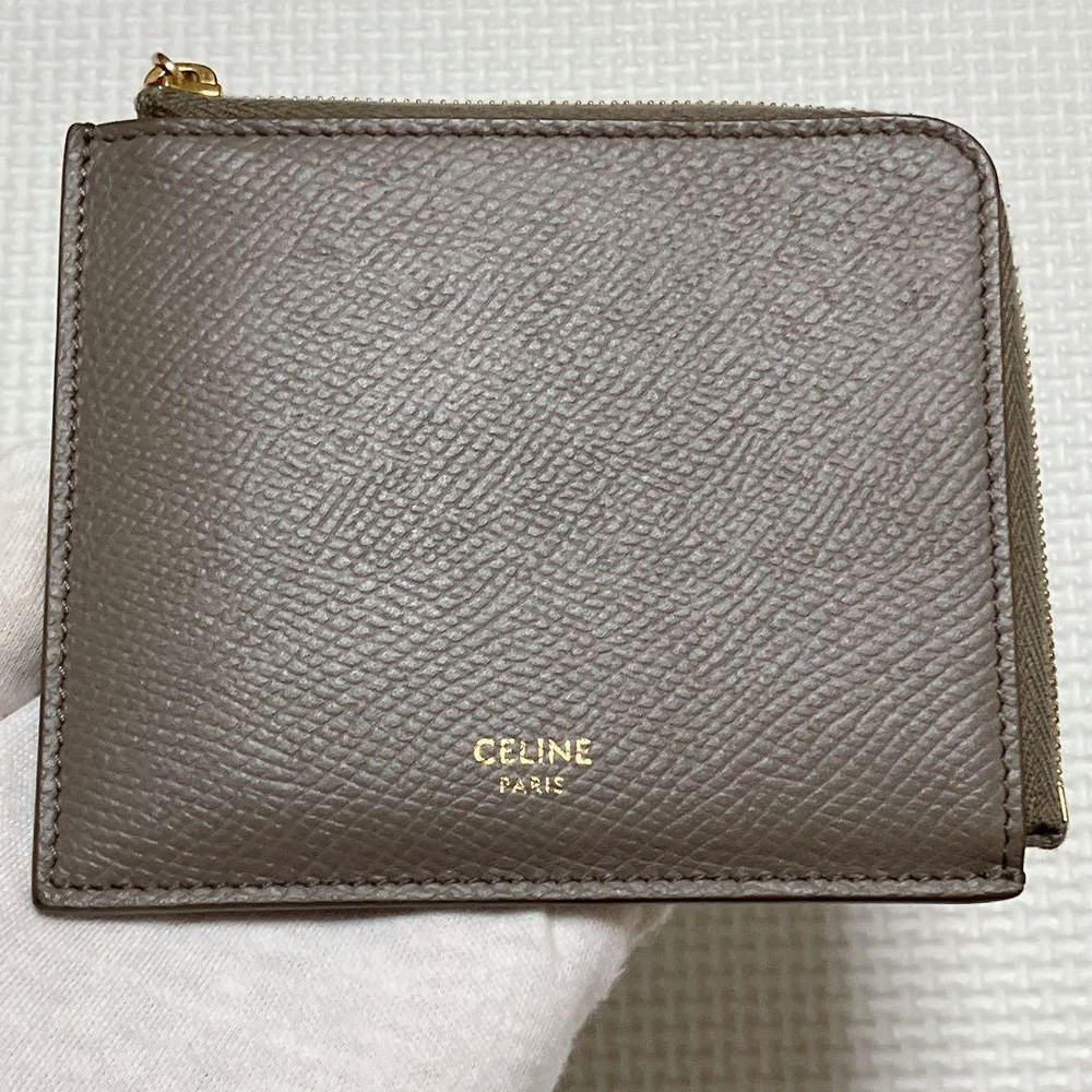 CELINE Leather Coin Case