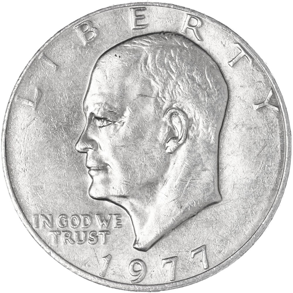 1977 (P) Eisenhower Dollar AU Ike