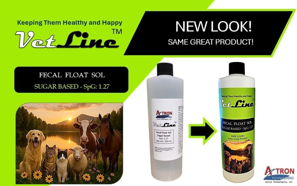 Fecal Float Solution Sugar-Based SpG 1.27 500 ml for Veterinary Labs