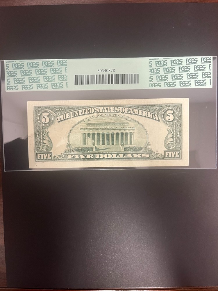 1995 $5 Overinking Error PCGS 30 RARE ERROR