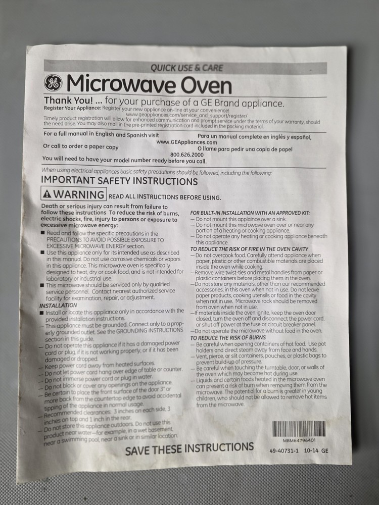 GE Profile 2.2 cu. ft. Countertop Microwave - Silver, (PES7227SLSS)