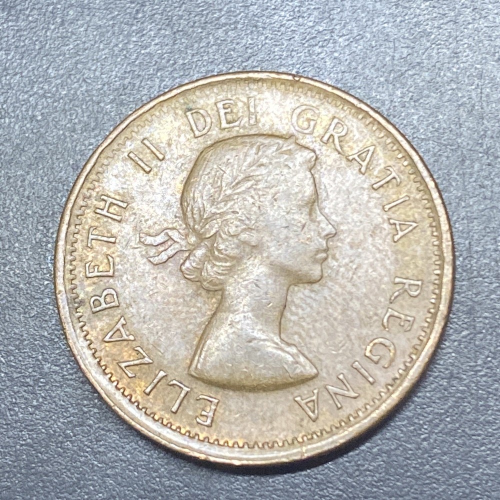 1963 Canada 1 Cent Good Condition Penny Coin