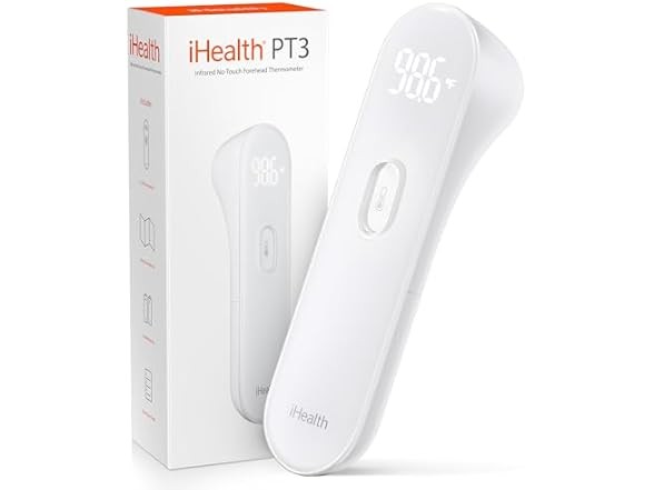 iHealth No-Touch Forehead Thermometer White