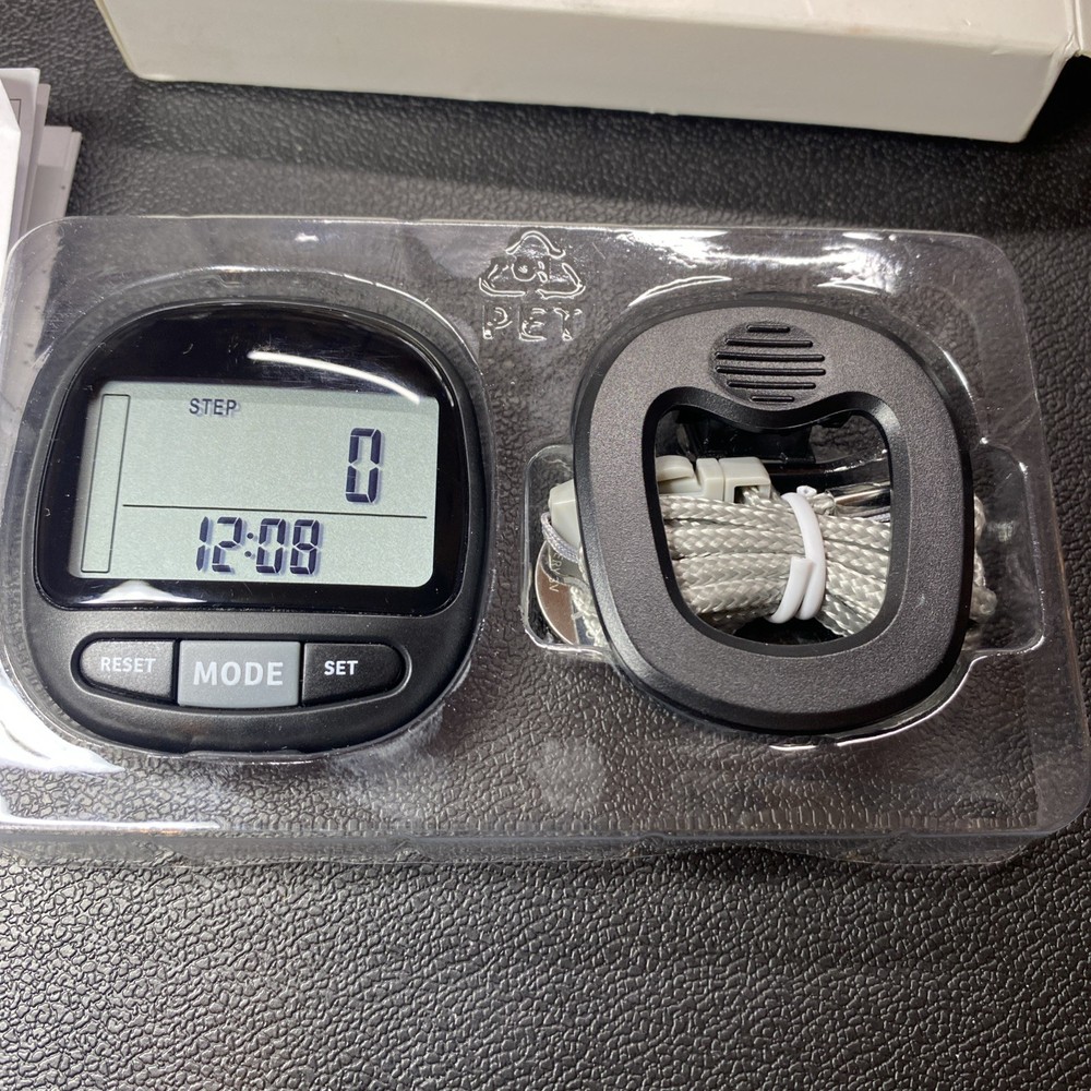 3D Pedometer Step Counter for Walking and Miles, Simple Step Tracker with Large