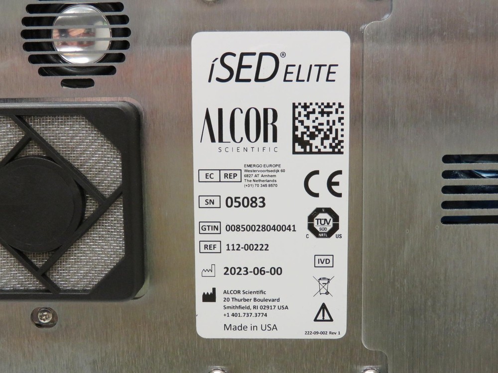 2023 Alcor iSED Elite Automated ESR analyzer