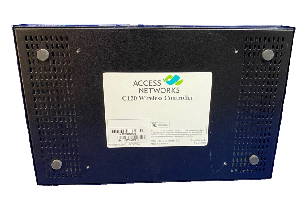 ACCESS NETWORKS C120, Wireless Controller W/ Pwr Cable-Good Condition-Pre Owned